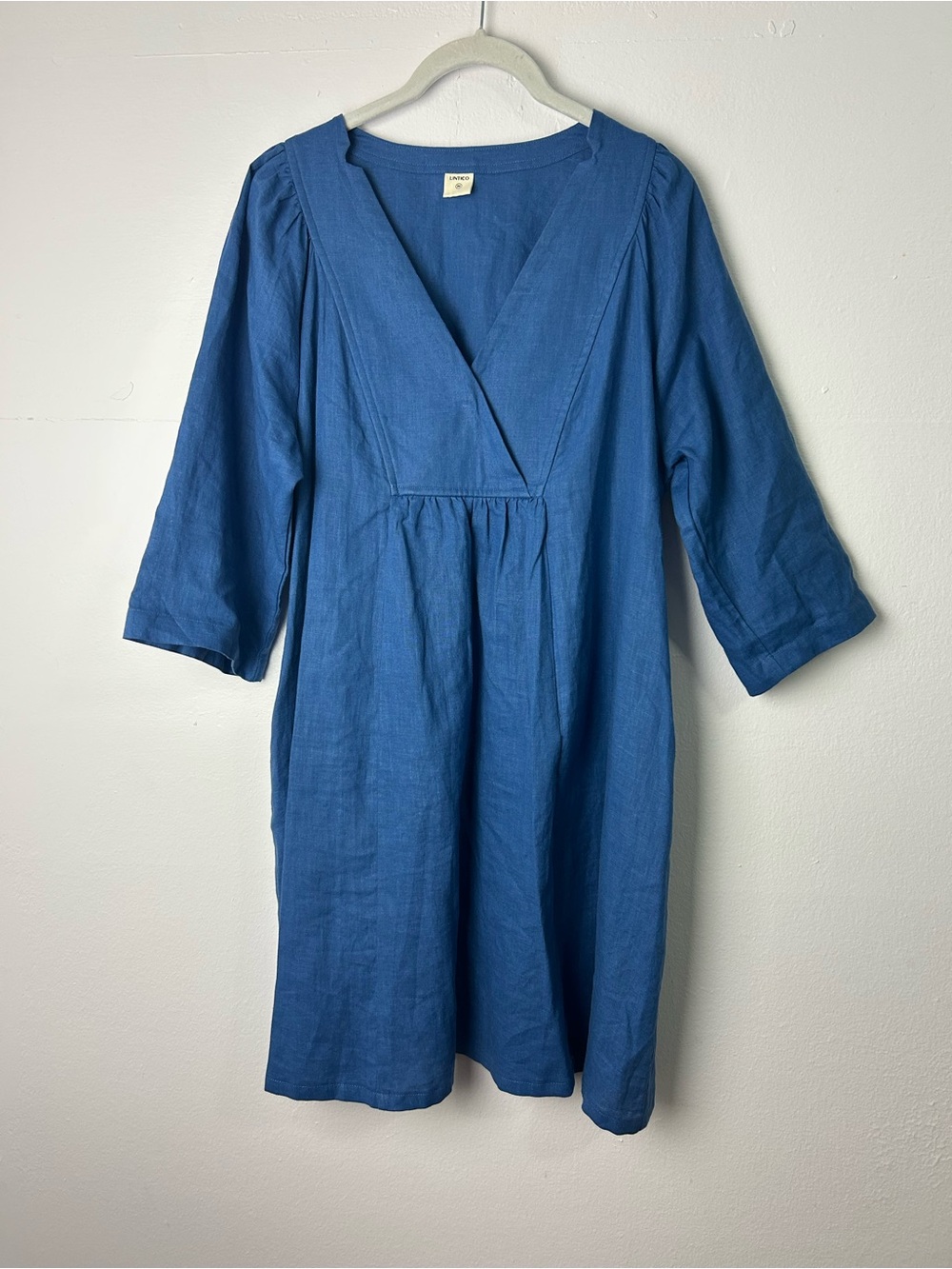 Lintico Women’s Mini dress Size M 100% Linen Minimalist quiet luxury